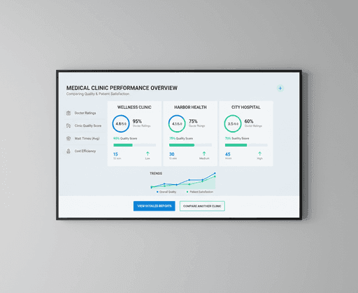 Clinic provider comparison view