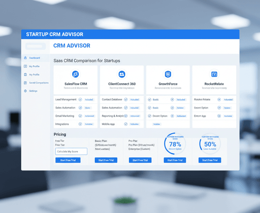 CRM tool evaluation matrix