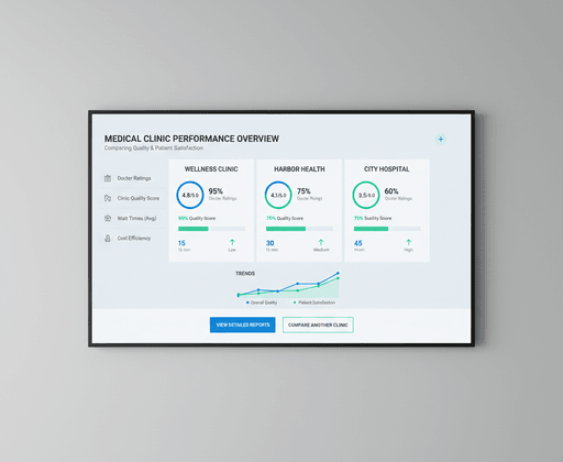Clinic provider comparison view